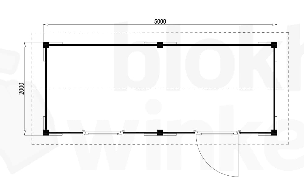 Plattegrond Oregon 500x200 geïmpregneerd
