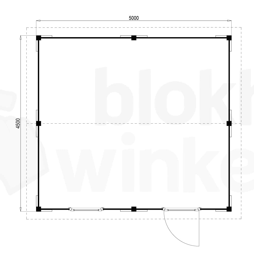 Plattegrond Oregon 500x450