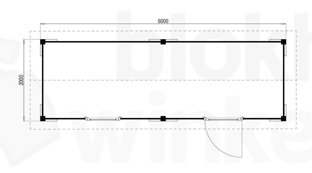 Plattegrond Oregon 600x200