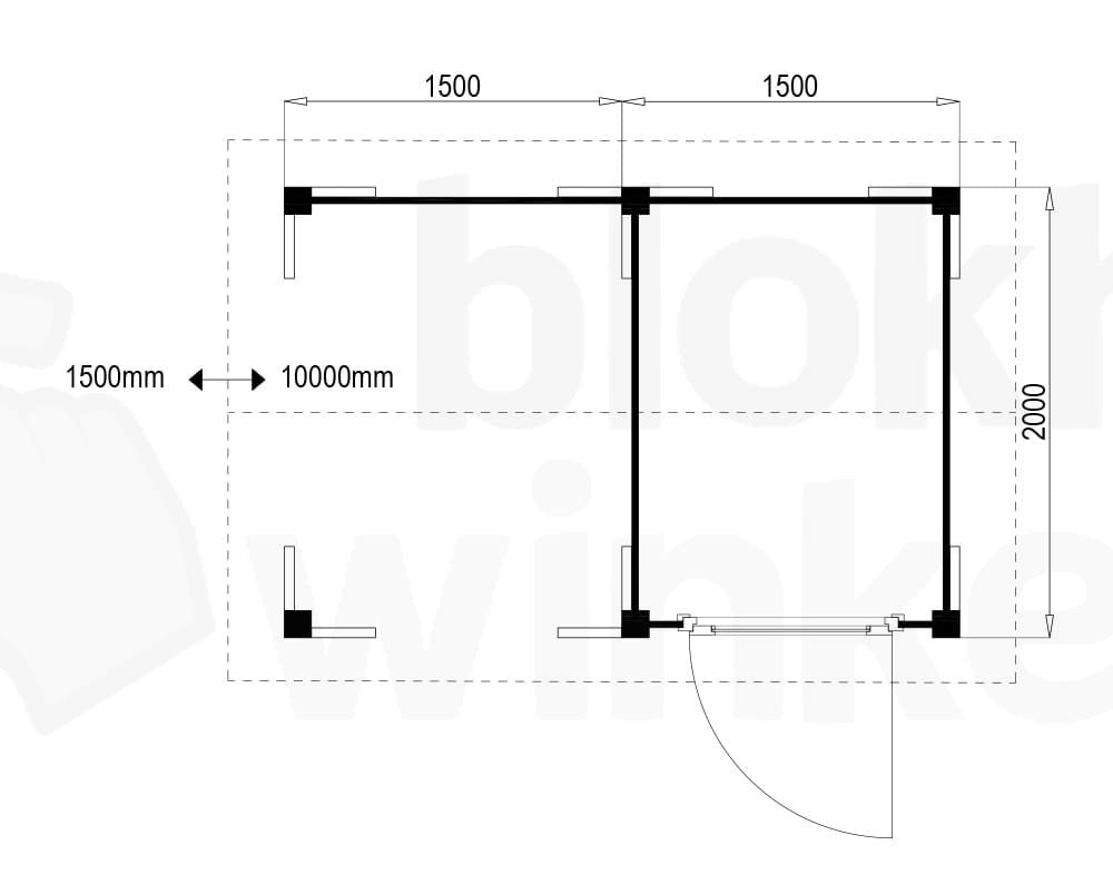 Plattegrond Oregon Lounge 150x200