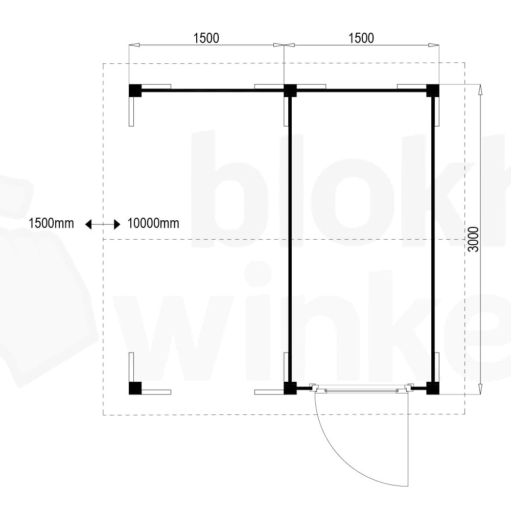 Plattegrond Oregon Lounge 150x300