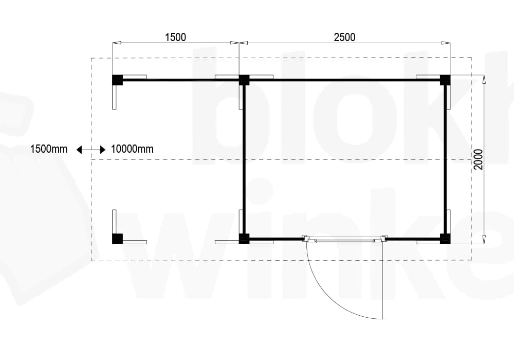 Plattegrond Oregon Lounge 250x200