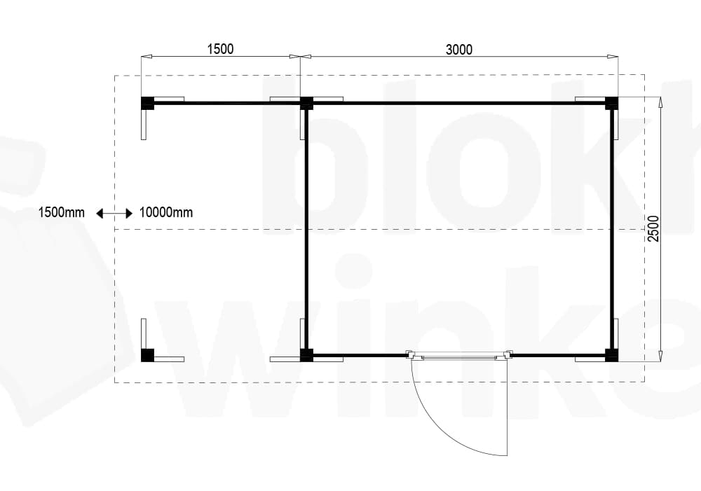 Plattegrond Oregon Lounge 300x250