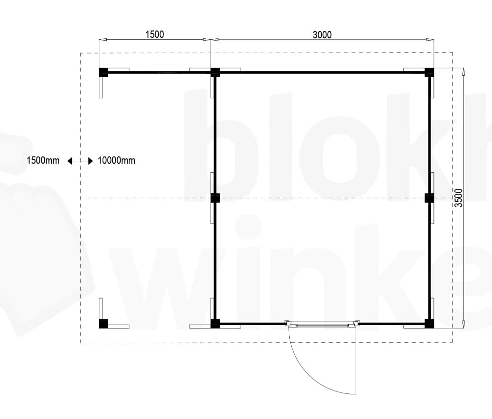 Plattegrond Oregon Lounge 300x350 geïmpregneerd