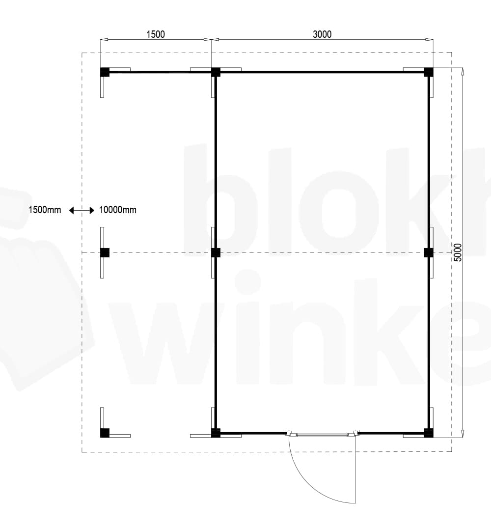 Plattegrond Oregon Lounge 300x500 geïmpregneerd