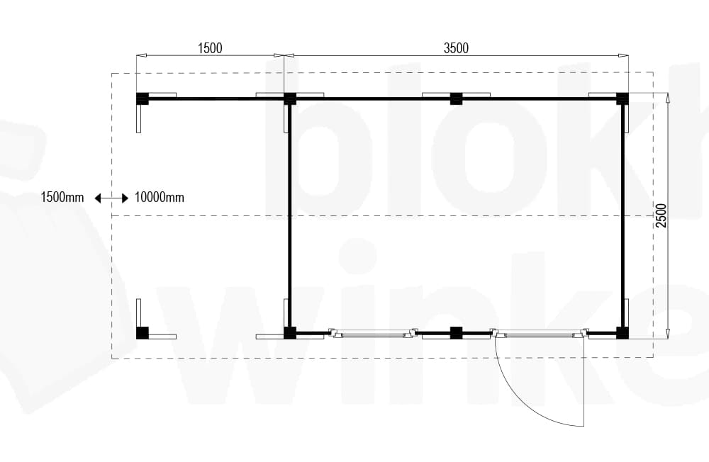 Plattegrond Oregon Lounge 350x250
