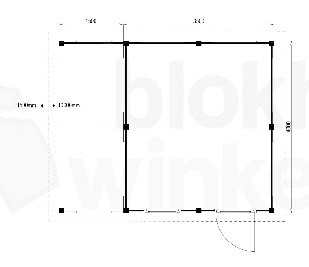 blokhut Oregon Lounge 350x400 - Luxhouse - FFORLO350400 - 350x400