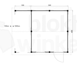 blokhut Oregon Lounge 350x400 - Luxhouse - FFORLO350400 - 350x400