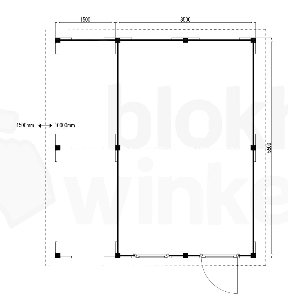 Plattegrond Oregon Lounge 350x550