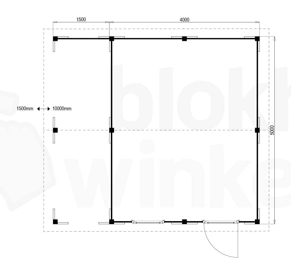 Plattegrond Oregon Lounge 400x500