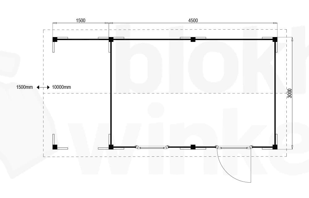 Plattegrond Oregon Lounge 450x300 geïmpregneerd