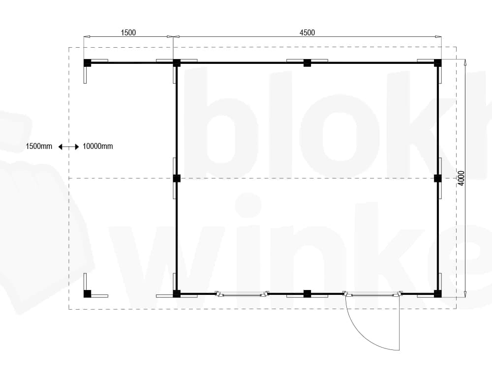 Plattegrond Oregon Lounge 450x400