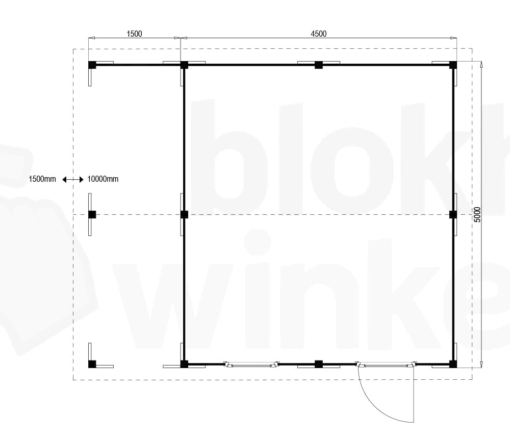 Plattegrond Oregon Lounge 450x500