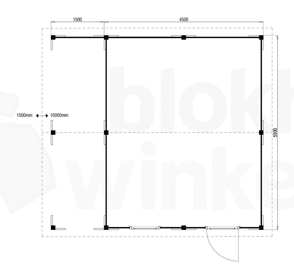 Plattegrond Oregon Lounge 450x550 geïmpregneerd