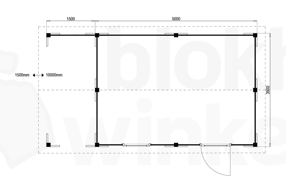 Plattegrond Oregon Lounge 500x350