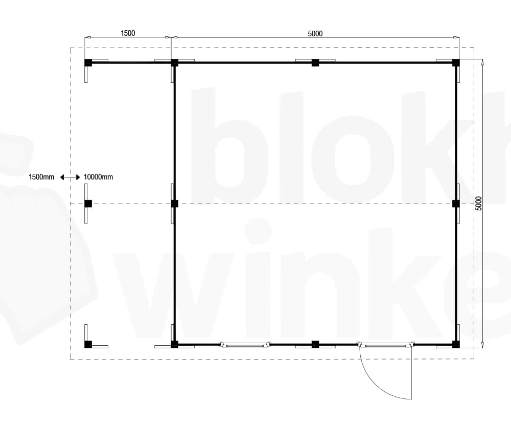 Plattegrond Oregon Lounge 500x500 geïmpregneerd