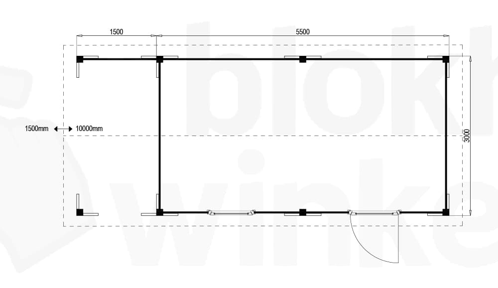 Plattegrond Oregon Lounge 550x300 geïmpregneerd