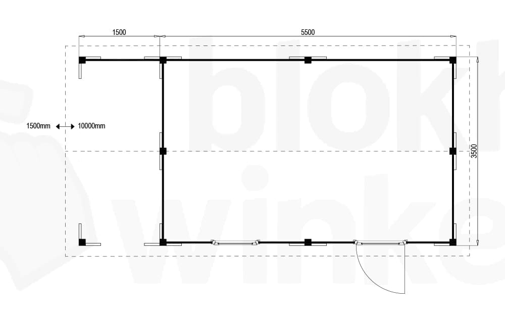 Plattegrond Oregon Lounge 550x350