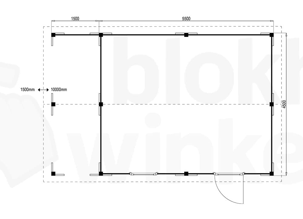 Plattegrond Oregon Lounge 550x450