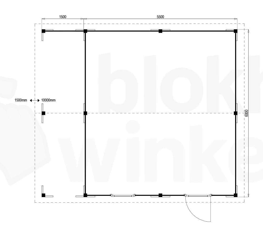 Plattegrond Oregon Lounge 550x600 geïmpregneerd