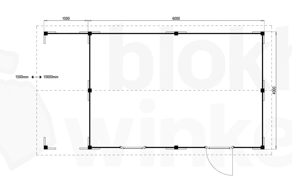Plattegrond Oregon Lounge 600x400