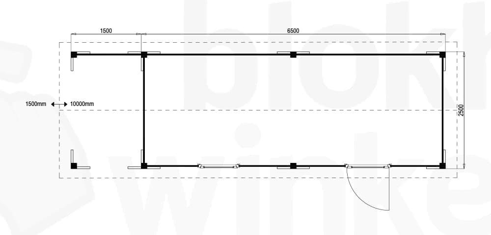 Plattegrond Oregon Lounge 650x250