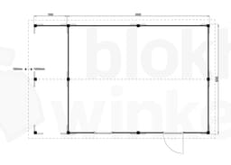 blokhut Oregon Lounge 650x500 geïmpregneerd - Luxhouse - FFORLO650500-DI - 650x500