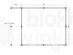 blokhut Oregon Lounge 650x550 geïmpregneerd - Luxhouse - FFORLO650550-DI - 650x550