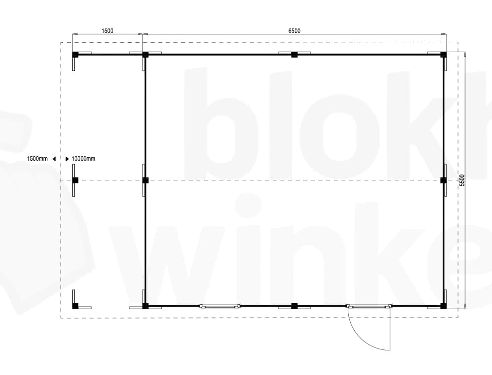 Plattegrond Oregon Lounge 650x550 geïmpregneerd