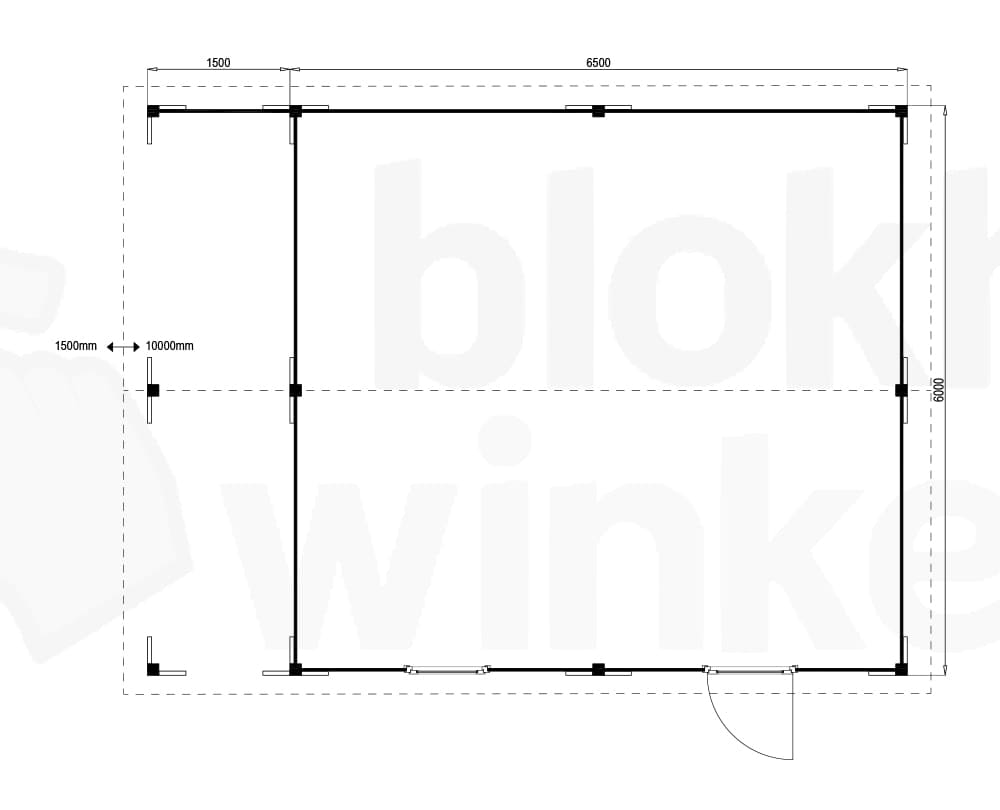 Plattegrond Oregon Lounge 650x600 geïmpregneerd