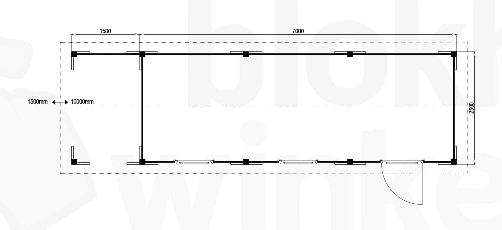 Plattegrond Oregon Lounge 700x250
