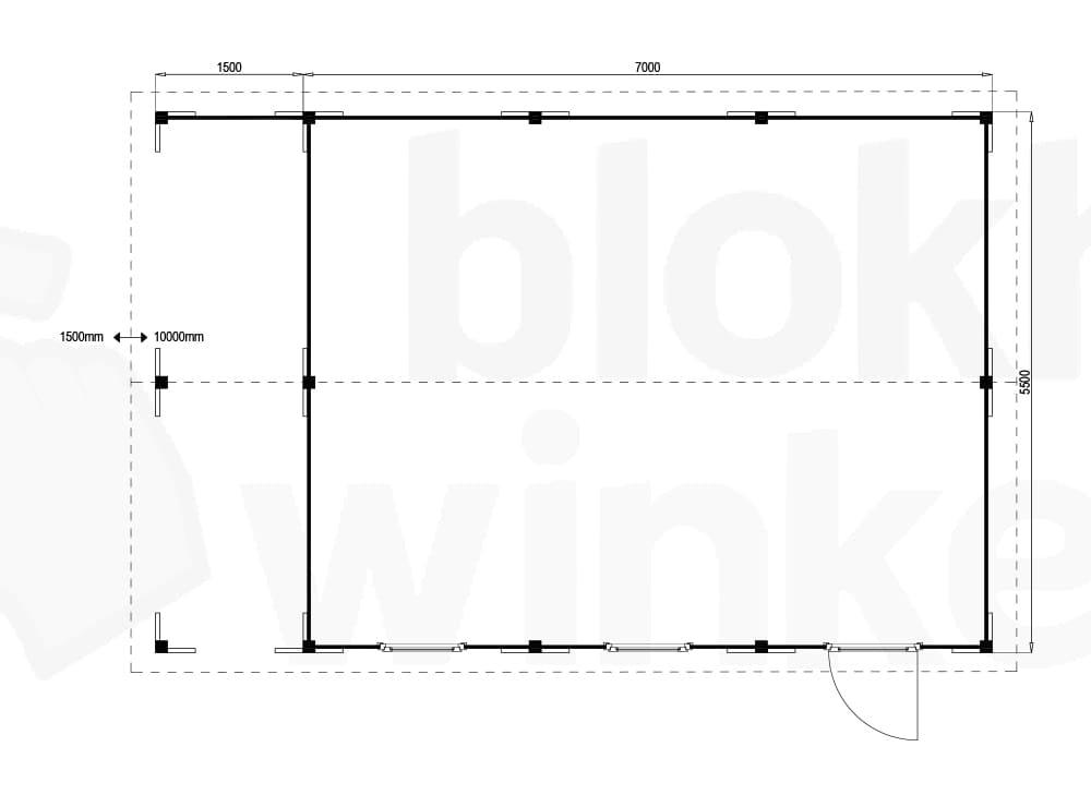 Plattegrond Oregon Lounge 700x550 geïmpregneerd