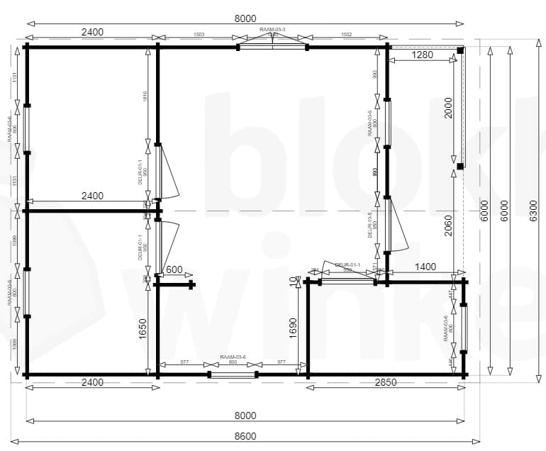 blokhut Falcone geïmpregneerd - Luxhouse - Falcone-DI - 820x620
