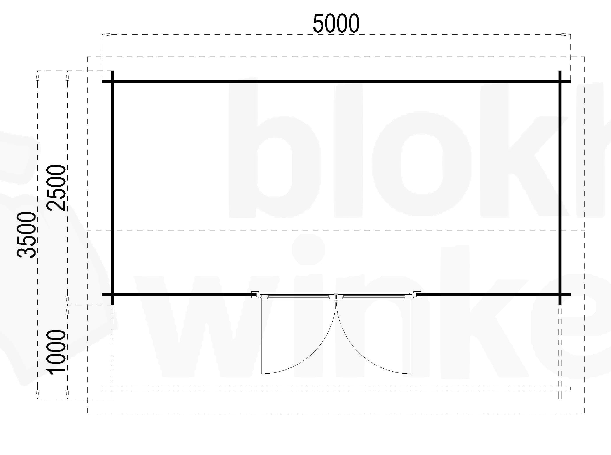 Plattegrond Texas 500x250