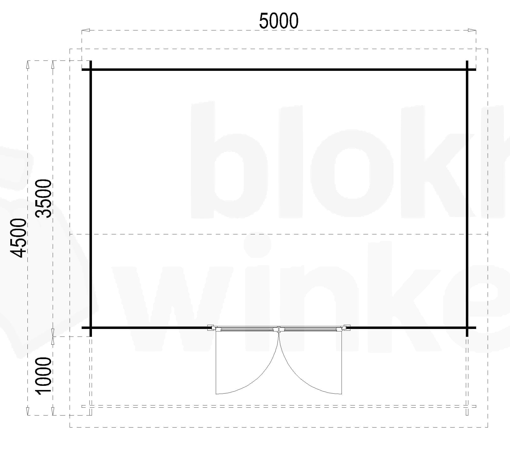 Plattegrond Texas 500x350