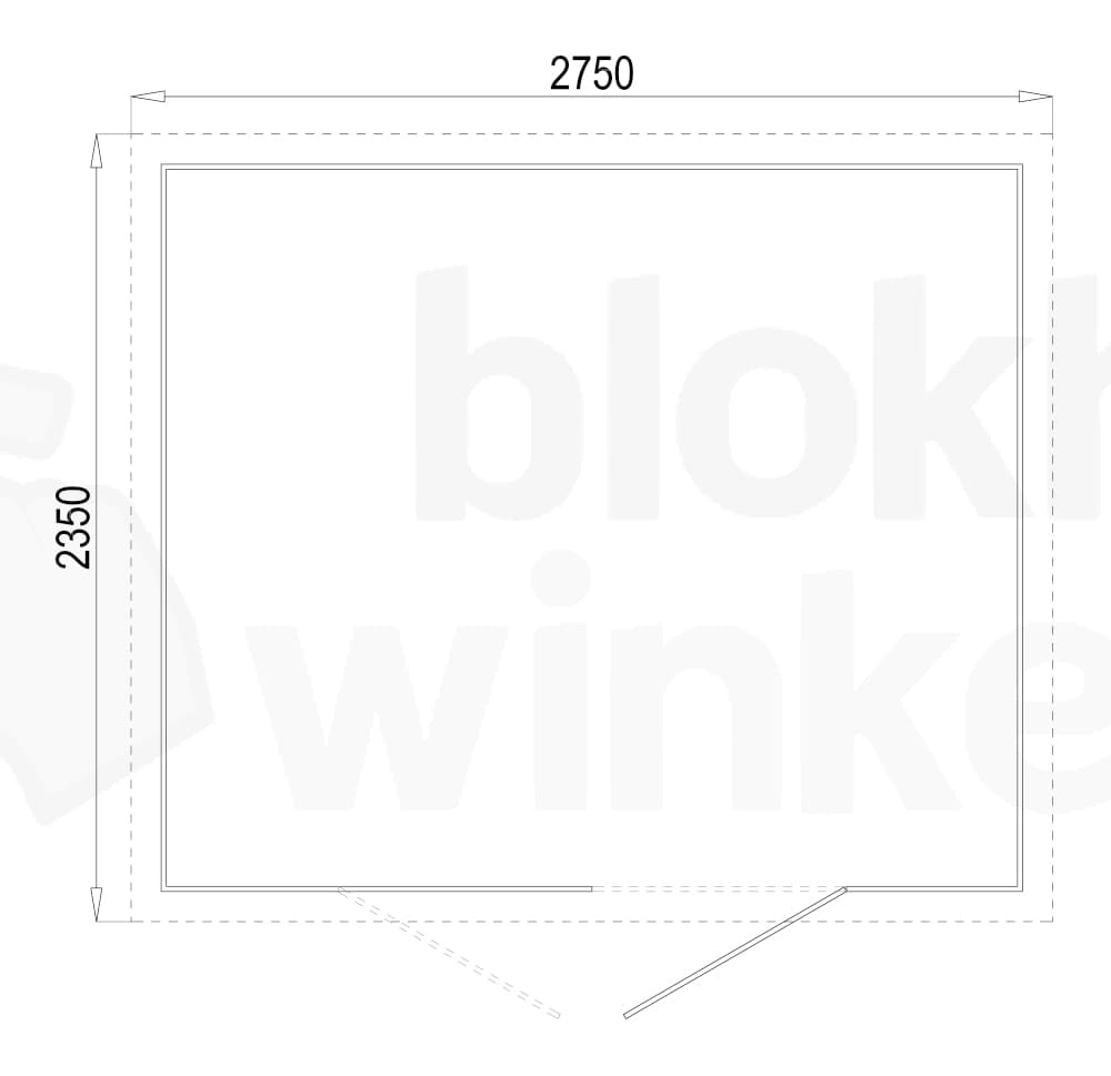 Plattegrond Biohort metalen berging Highline H3