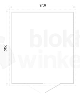Plattegrond Biohort metalen berging Highline H5