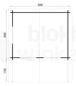 Plattegrond Interflex blokhut Altea L