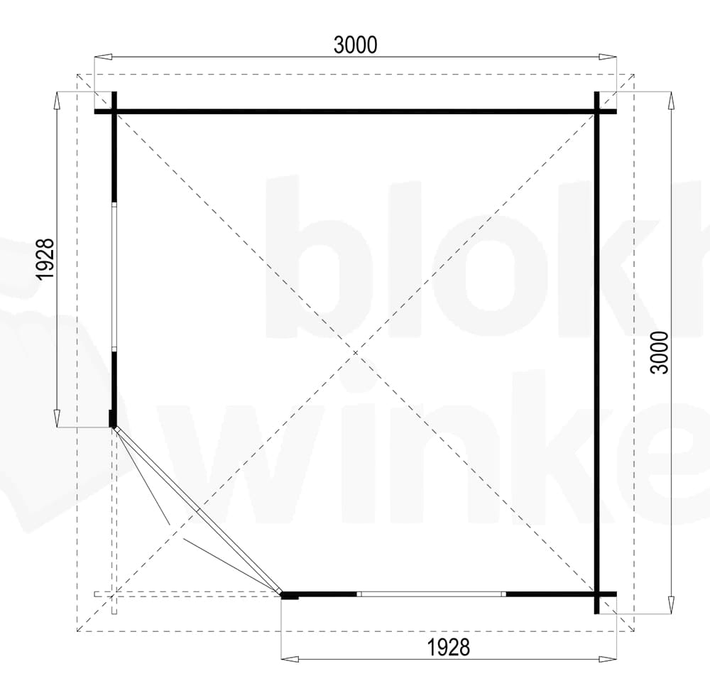 Plattegrond Interflex blokhut Cartagena L