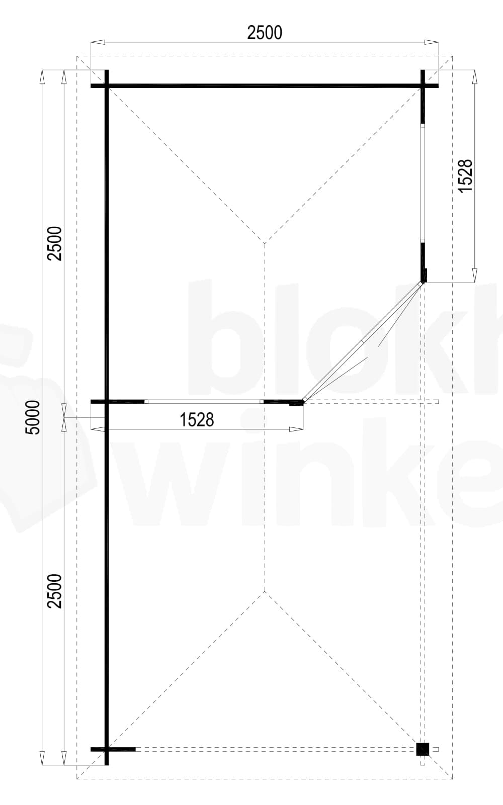 Plattegrond Interflex blokhut Cartagena Side