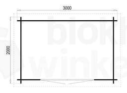 Plattegrond Interflex blokhut Gomera S