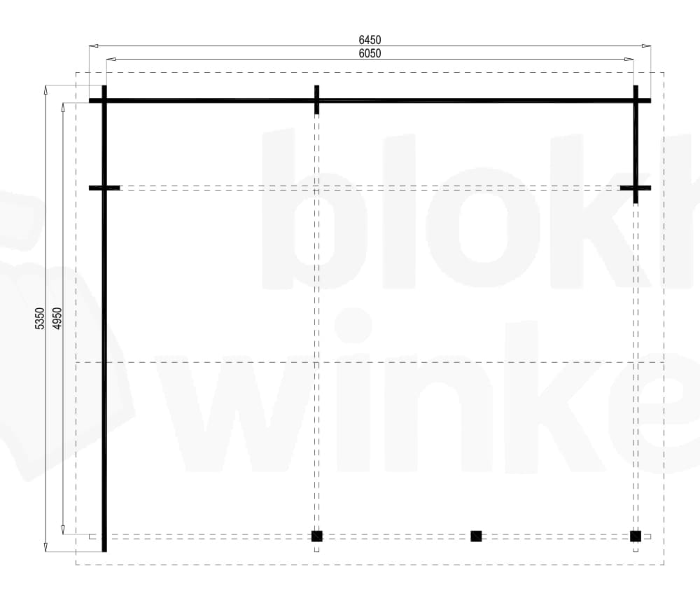 Plattegrond Kapschuur Lucena geïmpregneerd