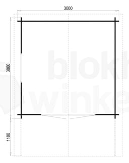 Plattegrond Interflex blokhut Medellin