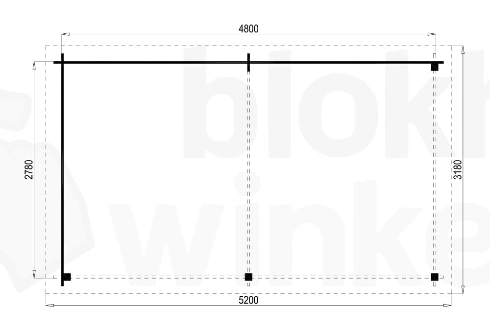 Plattegrond Mentrida geïmpregneerd