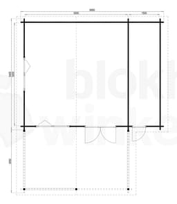 Plattegrond Interflex blokhut Torrevieja C