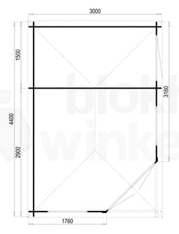 Plattegrond Interflex blokhut Zaragoza 28 S Gecoat