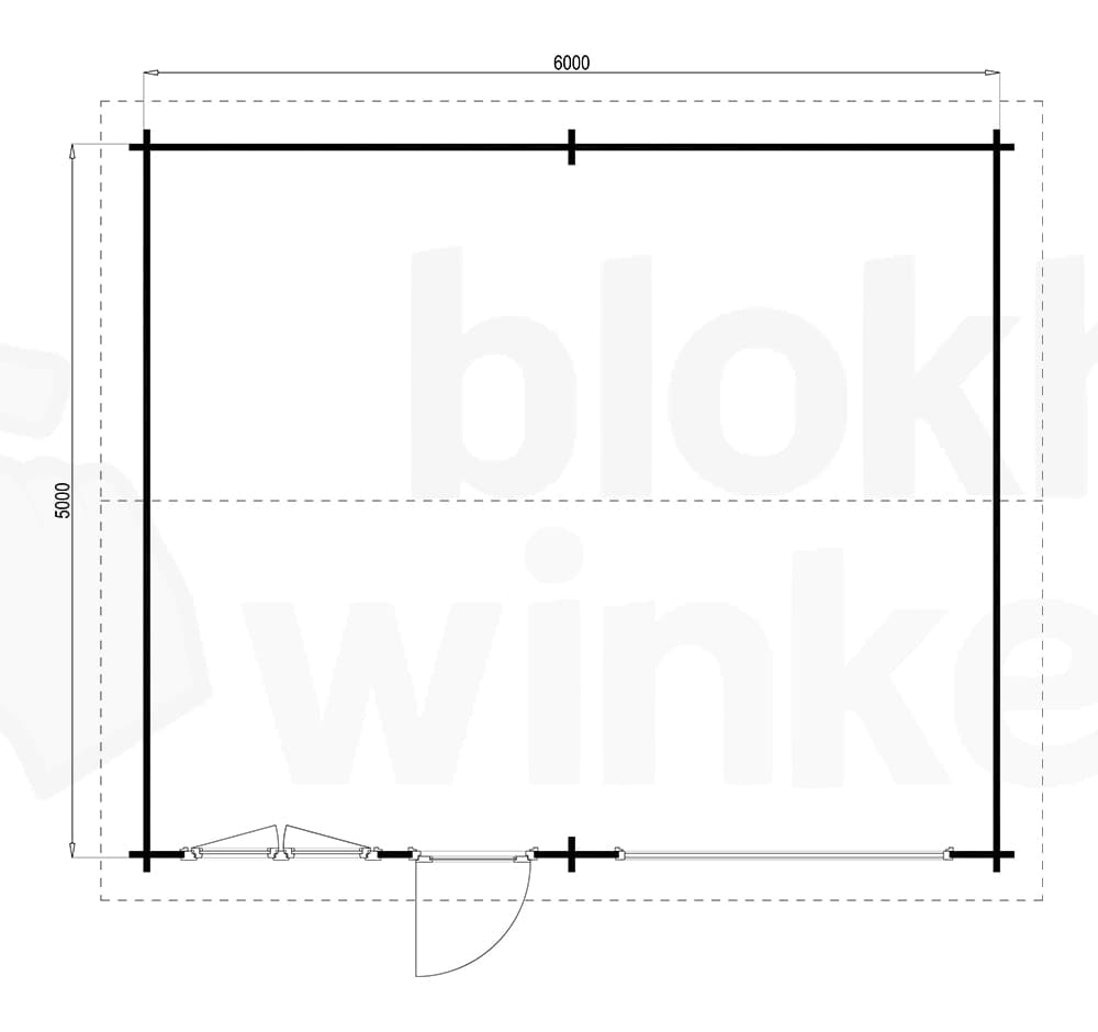 Plattegrond Blokhut Birmingham 500x600