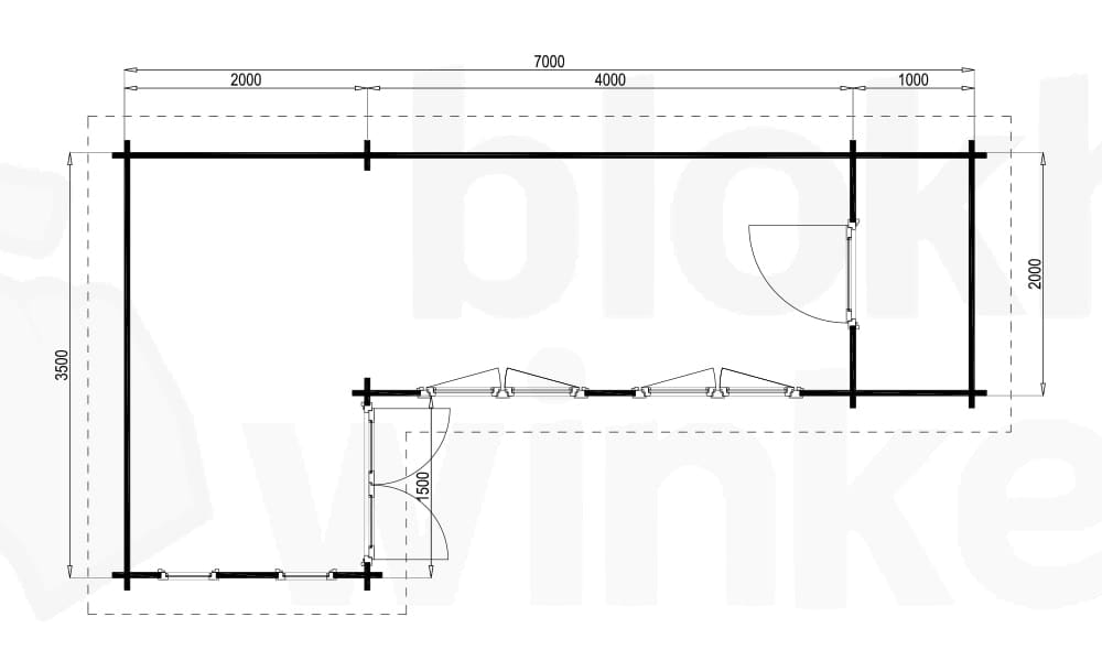 Plattegrond Bordeaux 350x700