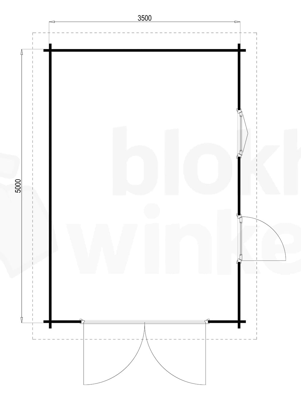 Plattegrond Garage Devon 350x500