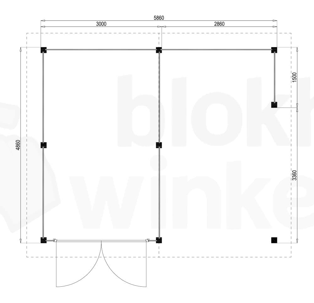 Plattegrond Woodville 586x486